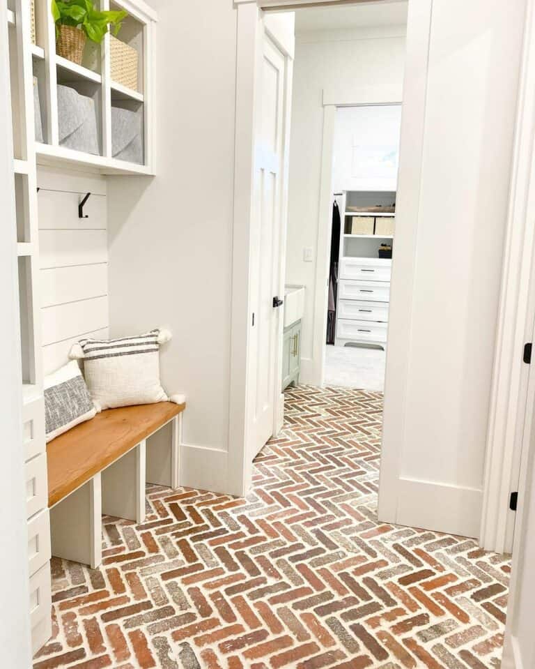 Mudroom With Bench and Storage