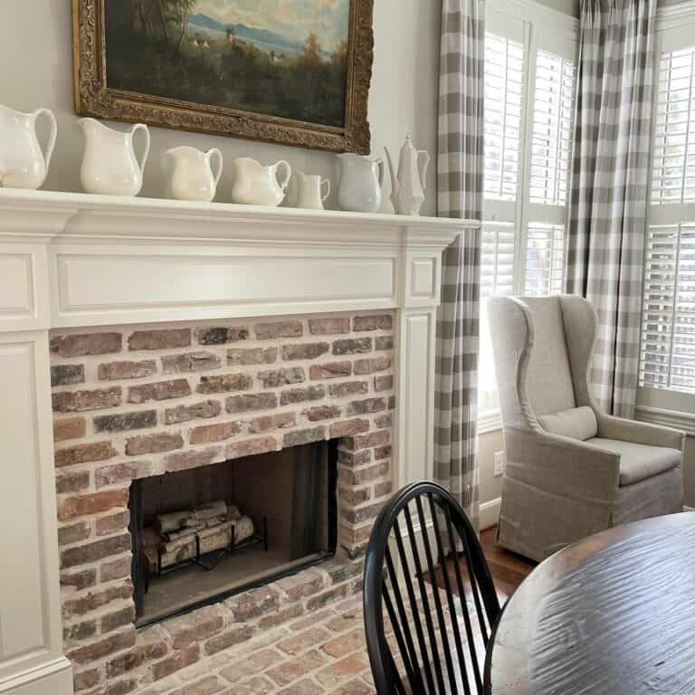 Neutral Fireplace in Cozy Living Room