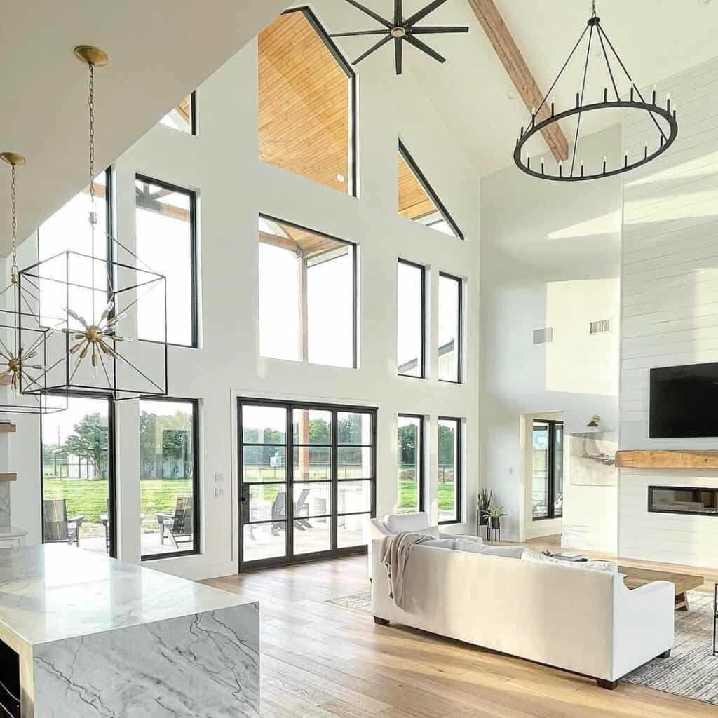 Open Living Room With Vaulted Ceiling Soul Lane