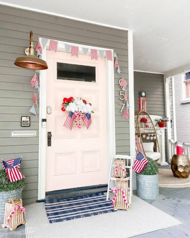 Outdoor 4th of July Décor for Front Porch