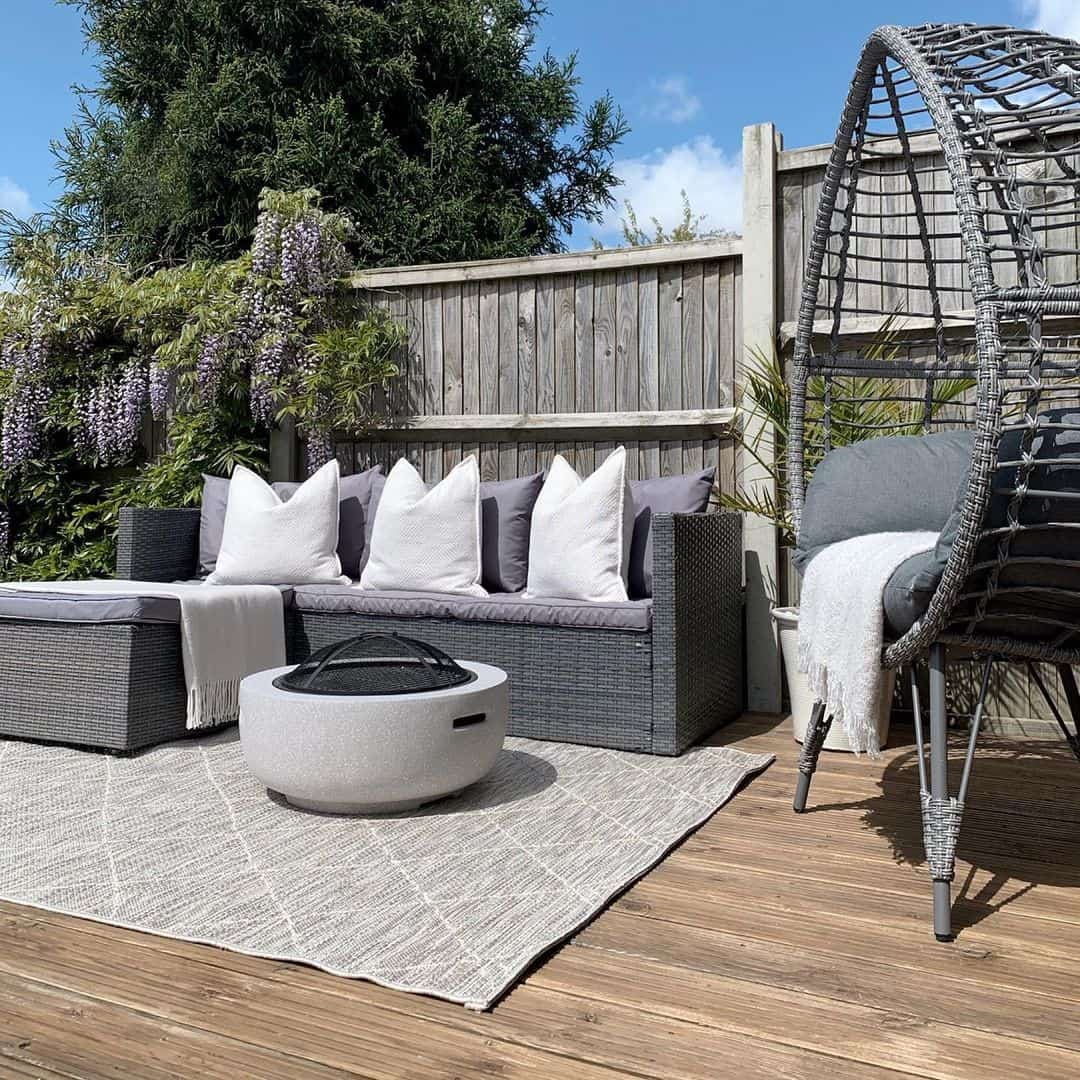 Outdoor Fire Pit With Egg Chair Soul & Lane