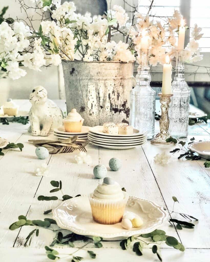 Pastel Blue Eggs and a Galvanized Bucket Soul & Lane