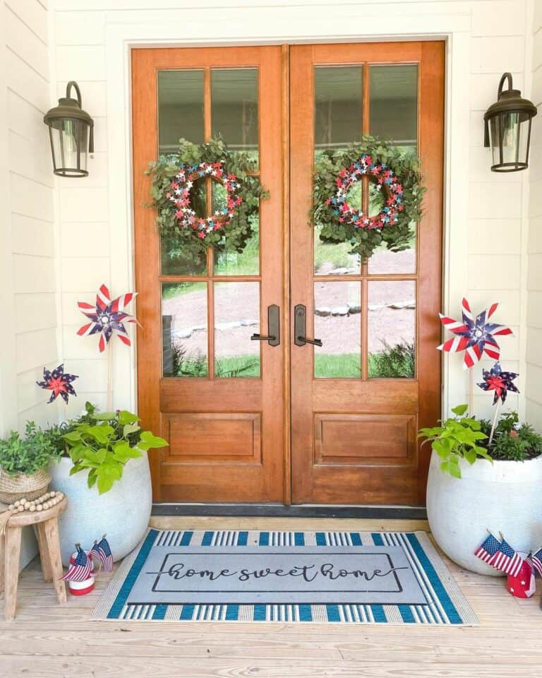 Patriotic Wreath Ideas for Outdoor Decorations