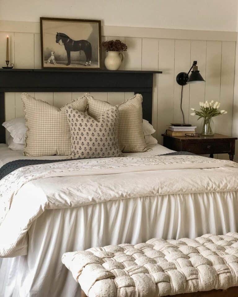 Picture of Animals on a Dark Blue Headboard