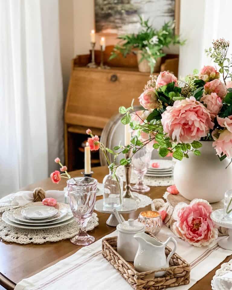 Pink Floral Table Styling Inspiration