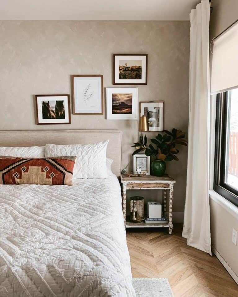 Primary Bedroom With Gallery Wall