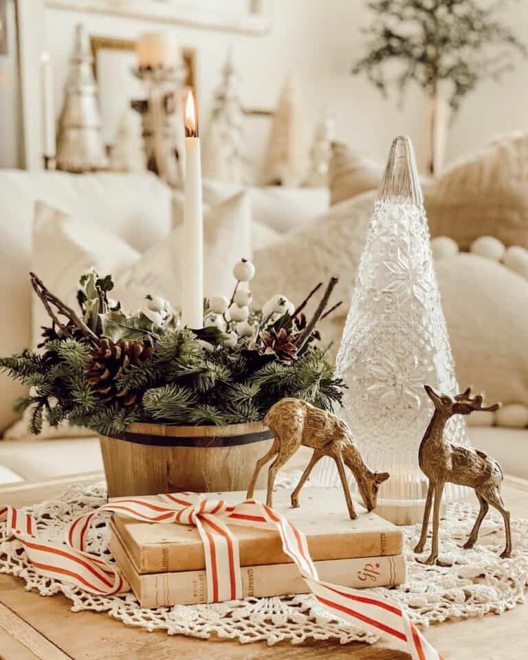 Reindeer Woodland Centerpieces