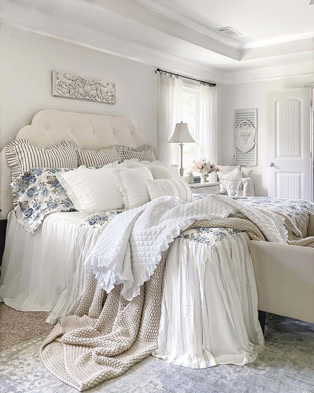 Romantic French Country Bedroom Décor - Soul \u0026 Lane, image size:1080x1350