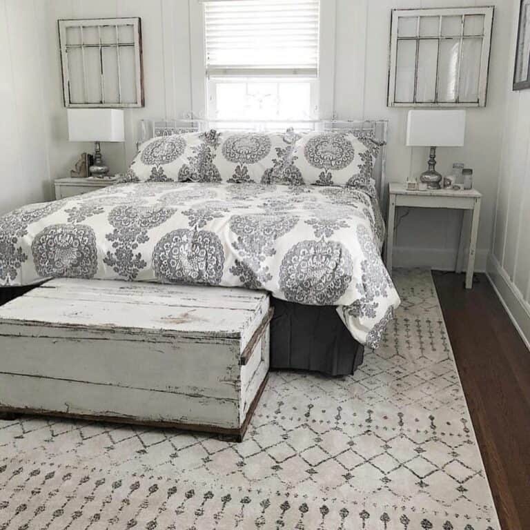 Rustic Accessories and Bed Against Window Ideas