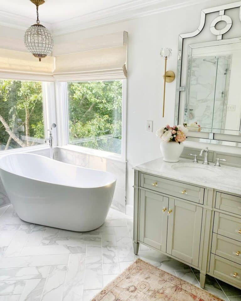 Rustic Bathroom With a Touch of Modernity