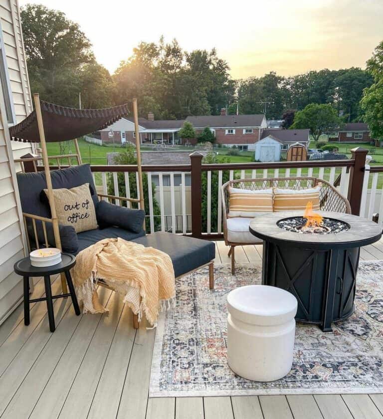 Rustic Boho Patio Décor