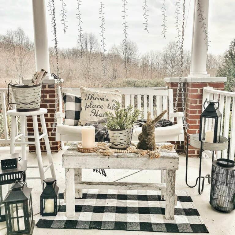 Rustic Farmhouse Front Entry Decoration