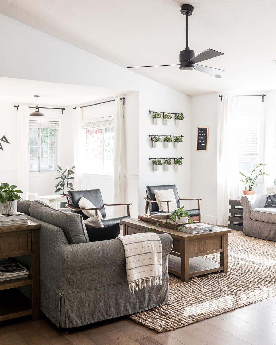 Rustic Farmhouse Living Room - Soul & Lane