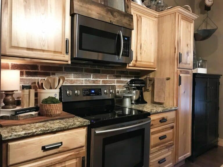 Rustic Kitchen Features Vintage Hardware