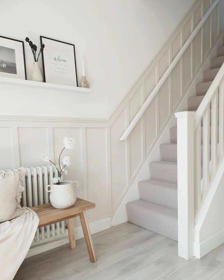 Serene Hallway With Neutral Colors