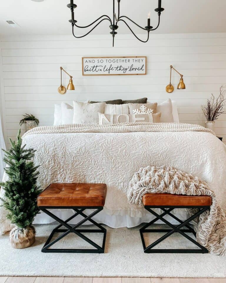Serene and Festive Bedroom