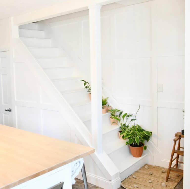 Simple White Open Steps