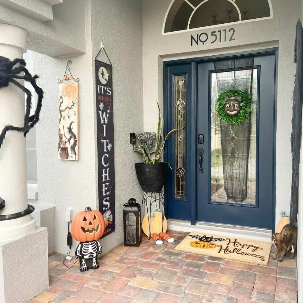 Small Front Porch Ideas With a Festive Halloween Look