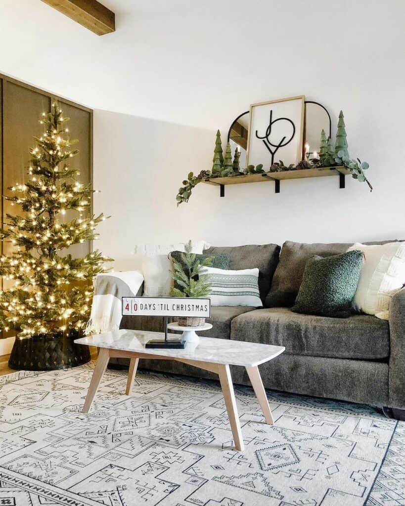 30 Christmas Shelf Décor Ideas To Get You in the Holiday Spirit