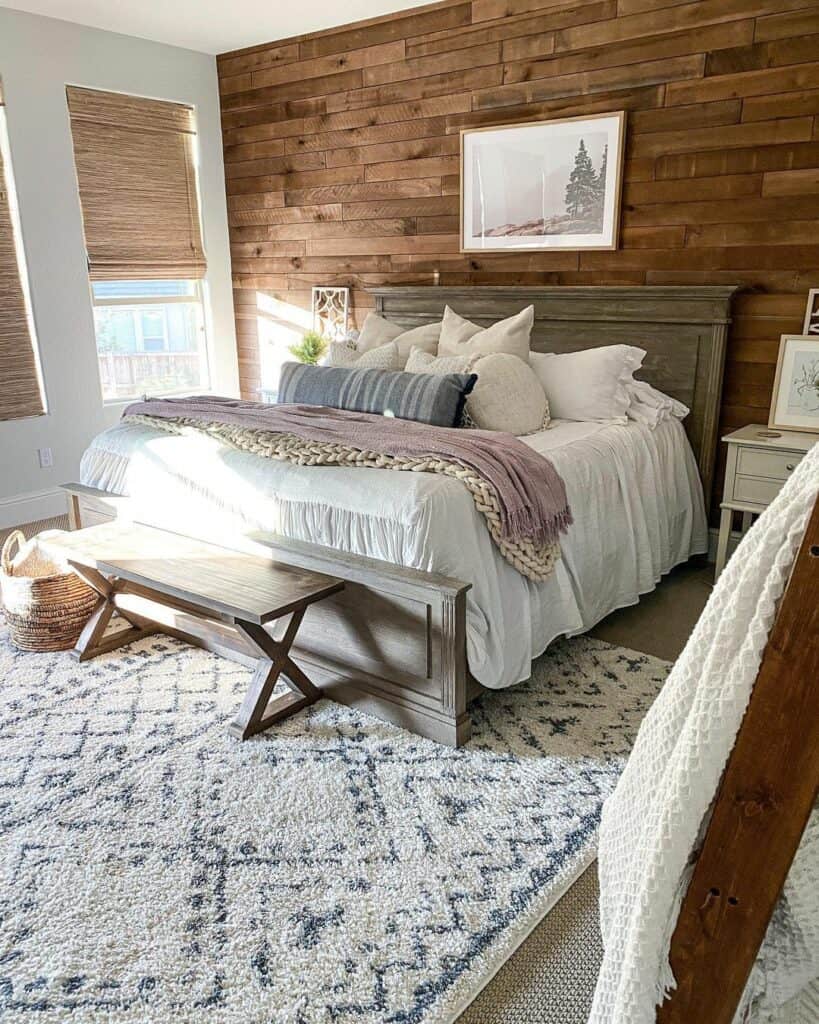Soft Boho Touches in Master Bedroom