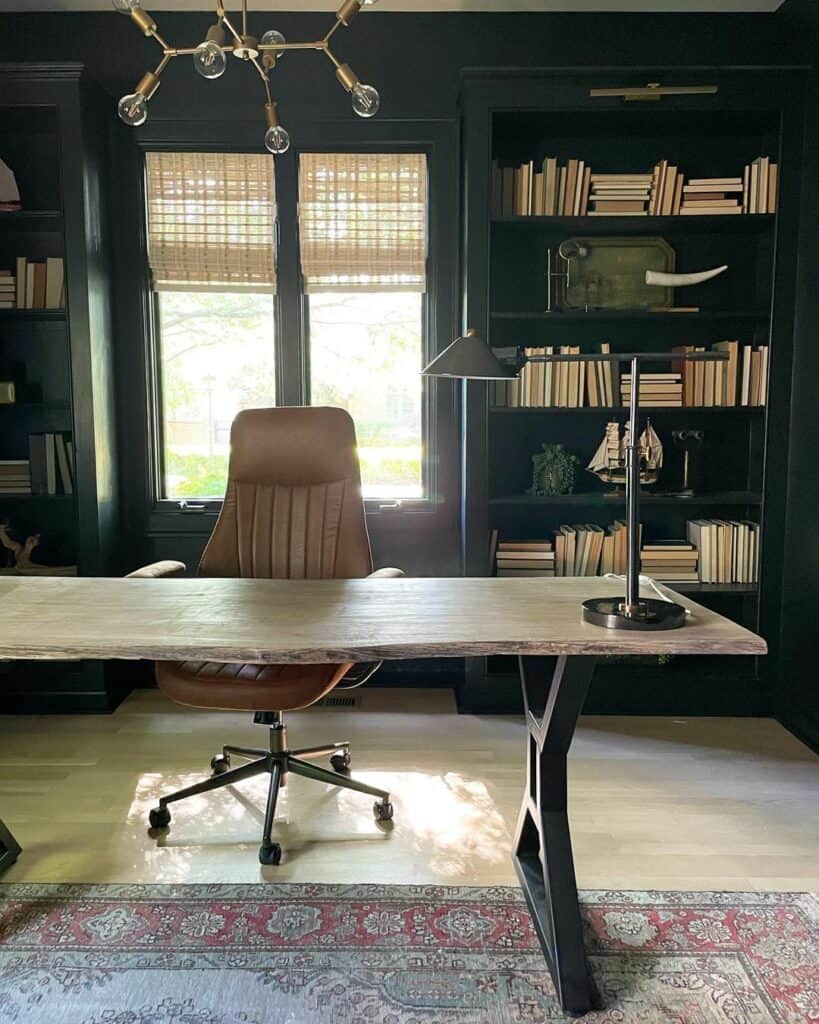 Sophisticated Emerald Home Office
