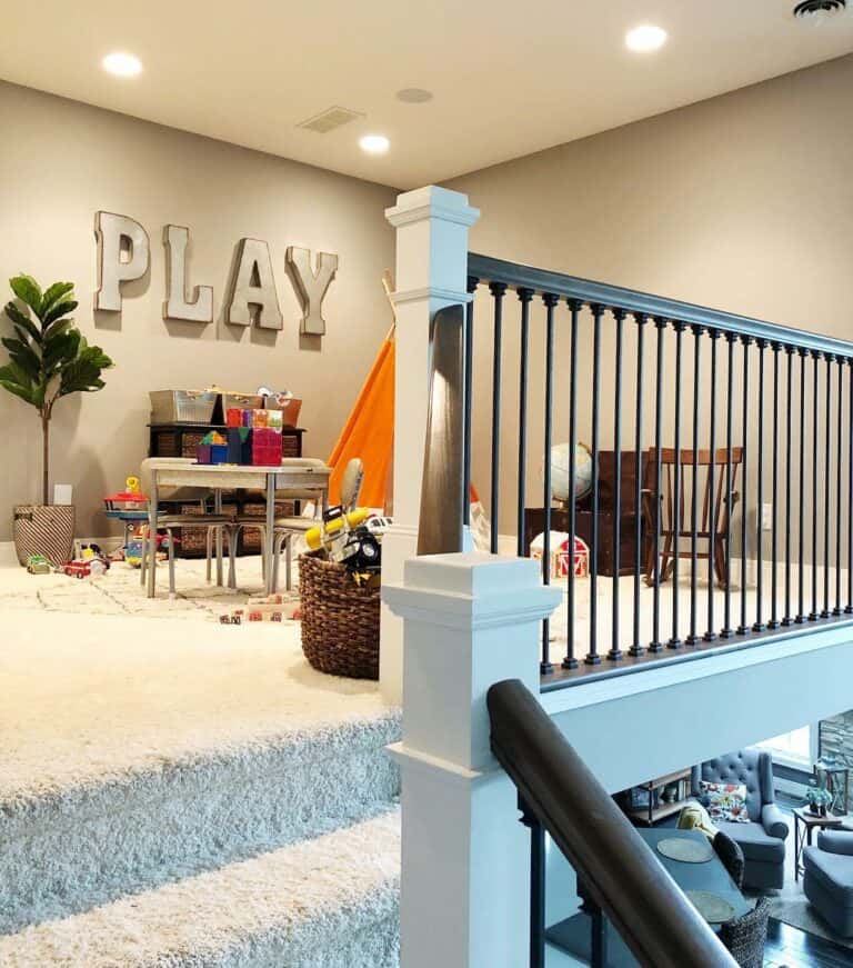 Staircase Leads To Second-level Play Room