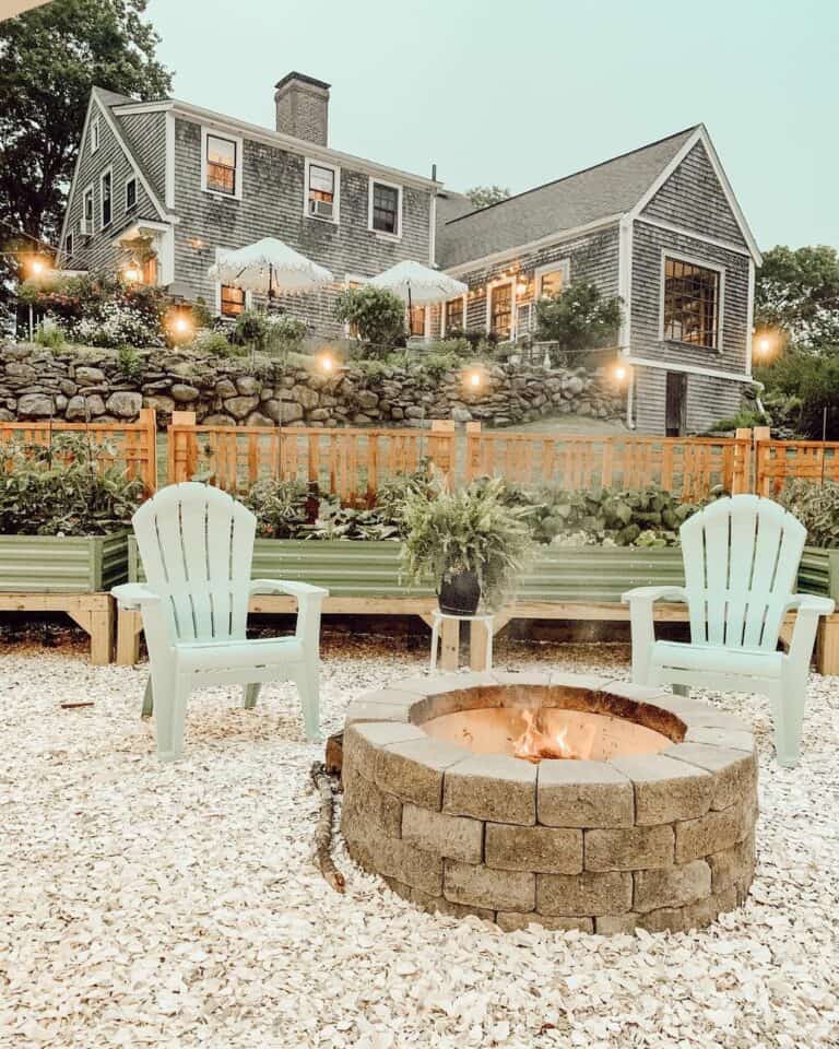 Summer Firepit With Seating