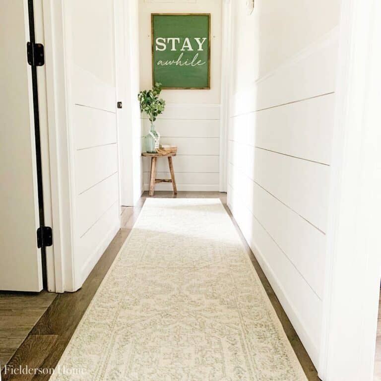 Timeless Hallway With Ivory Hallway Runner