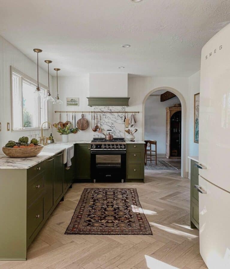 Timeless Oak Herringbone Hardwood Floor