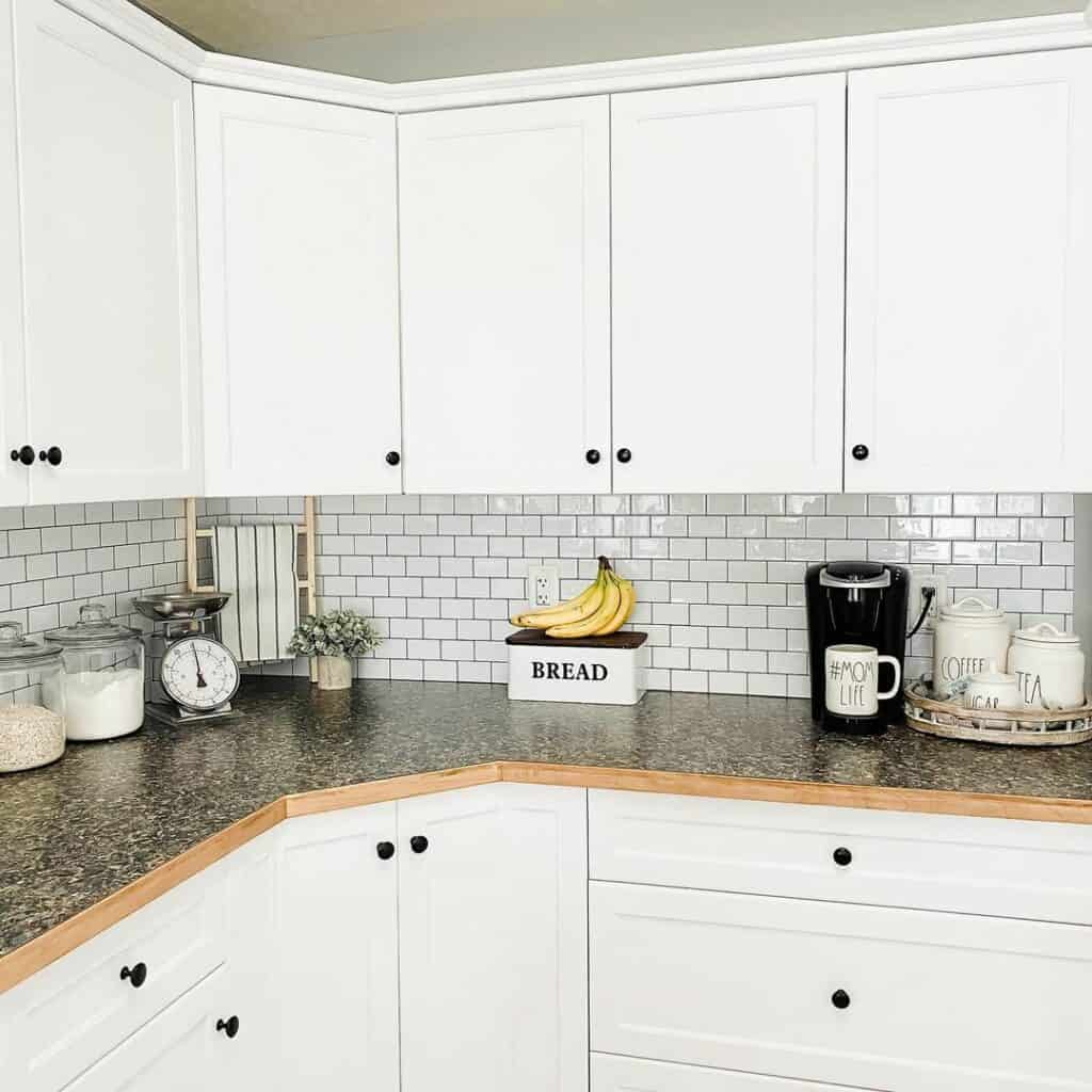 Upper and Lower Corner Cabinetry Examples for a Kitchen