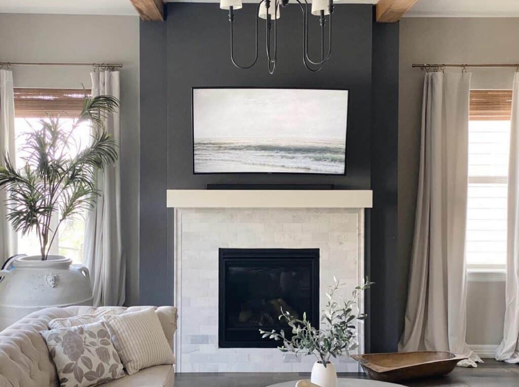 Varying Textures for Modern Fireplace Walls