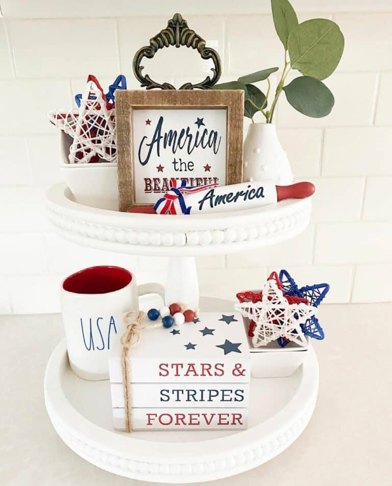 Vibrant and Patriotic-inspired Two-layered Display