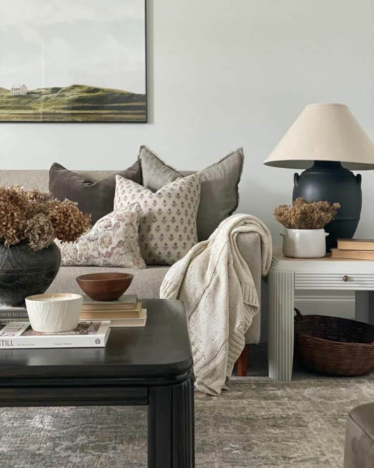 Vintage Accents in Neutral Lounge