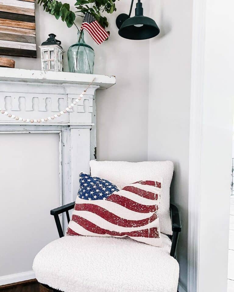 Vintage Minimalist Display for Independence Day
