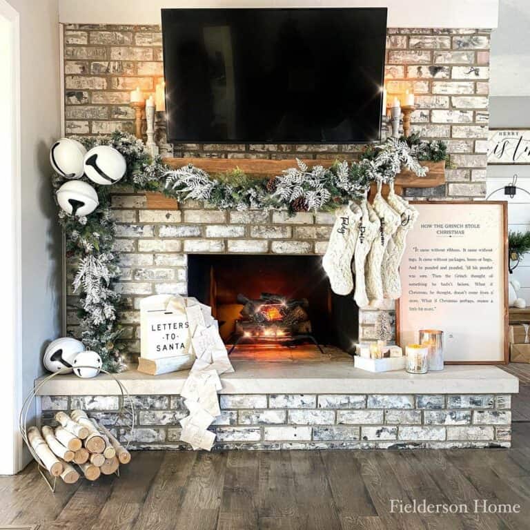 Vintage Sleigh Bell Décor for a Cozy Winter Fireplace