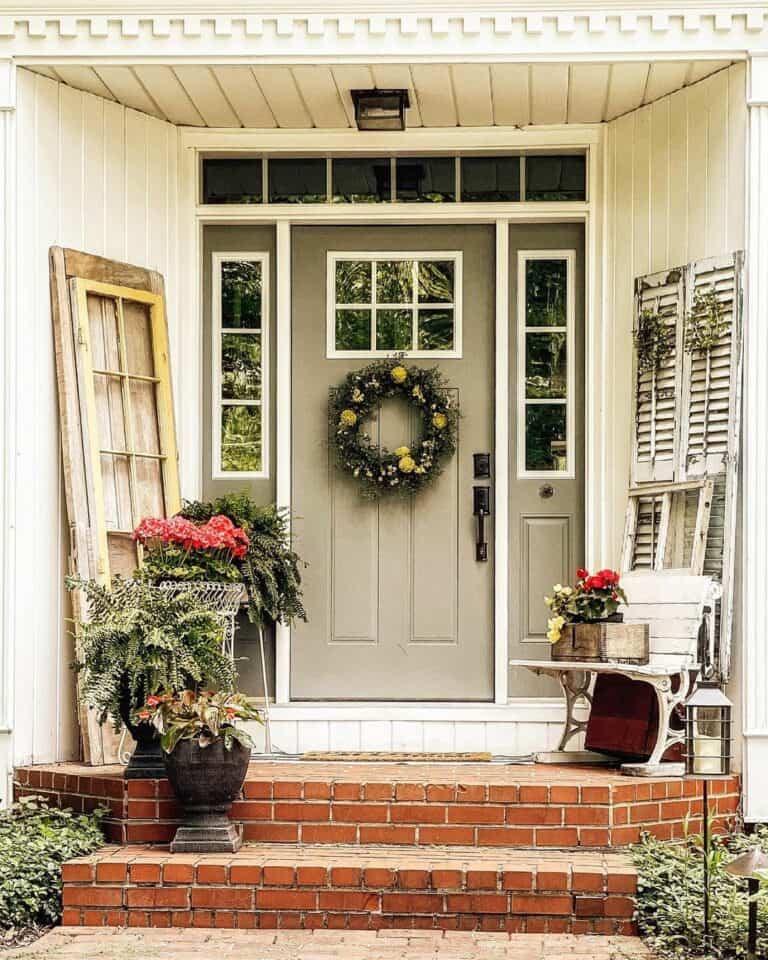 Vintage Touches for Summer Porch