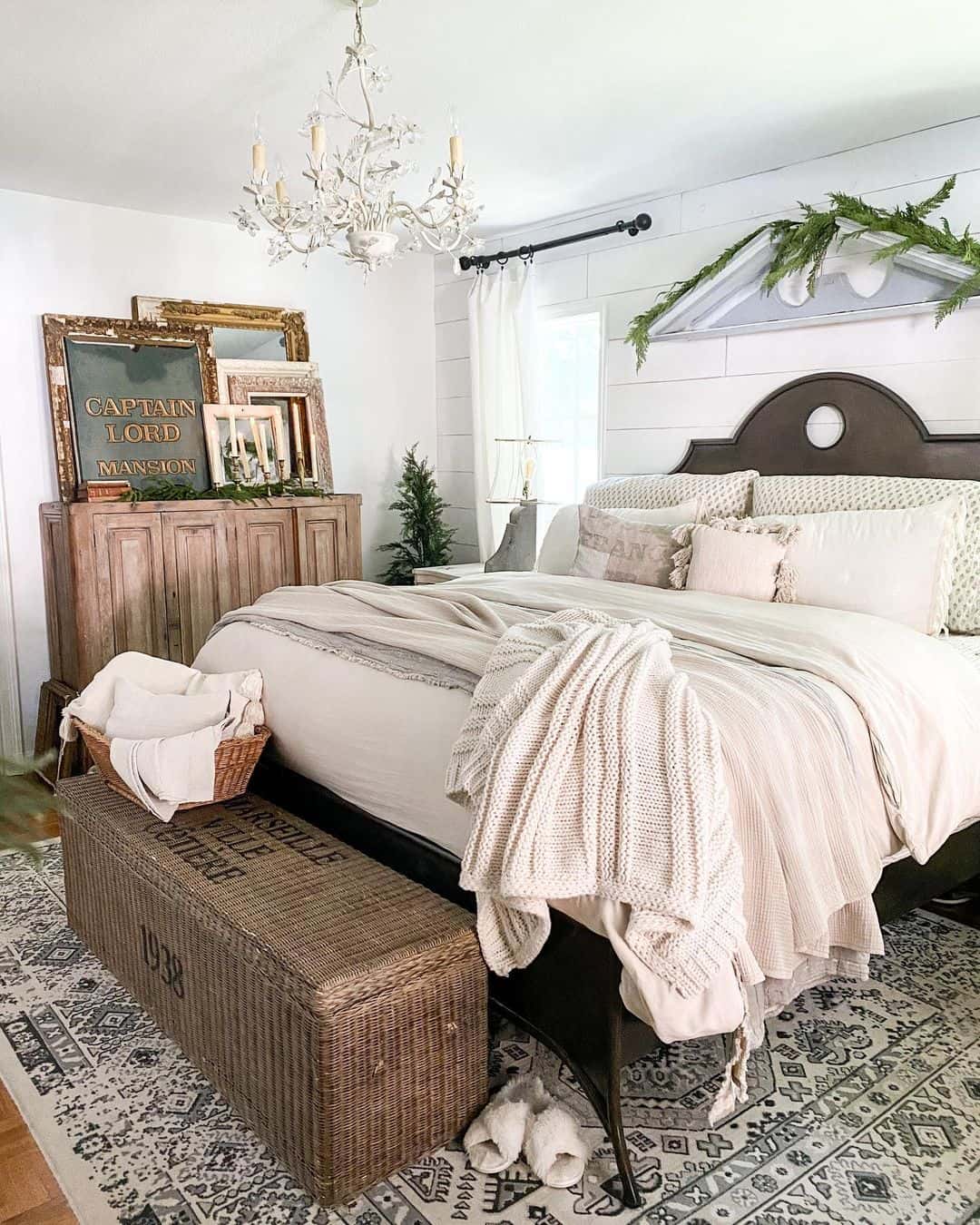 White Chandelier for a Master Bedroom - Soul & Lane