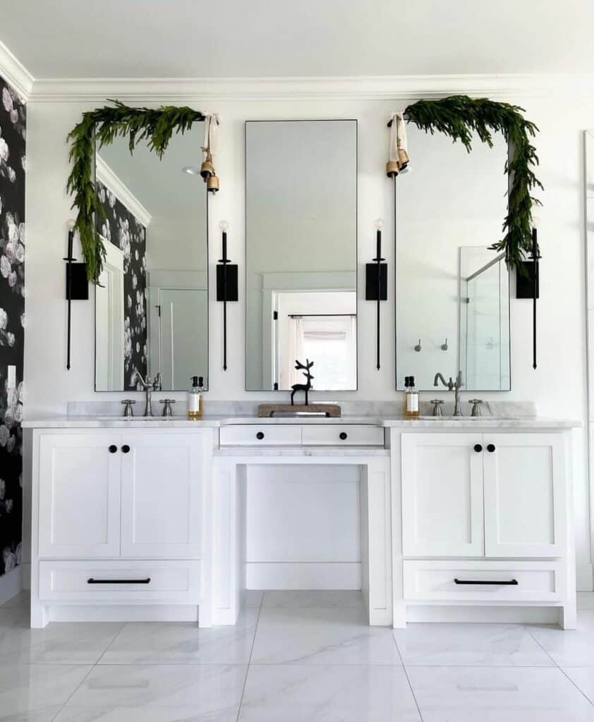 White Vanities With Dressing Table