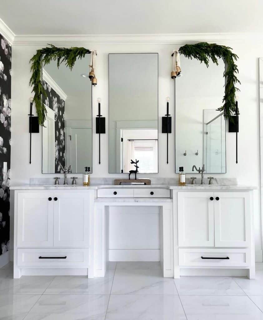White Vanities With Dressing Table