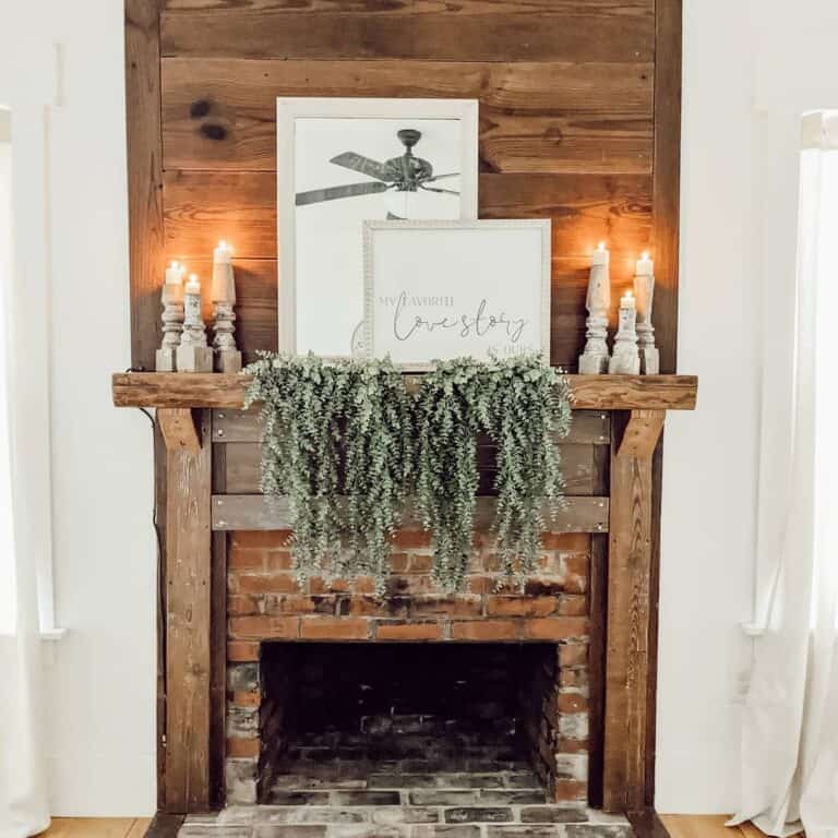 Wooden Wonderland Fireplace