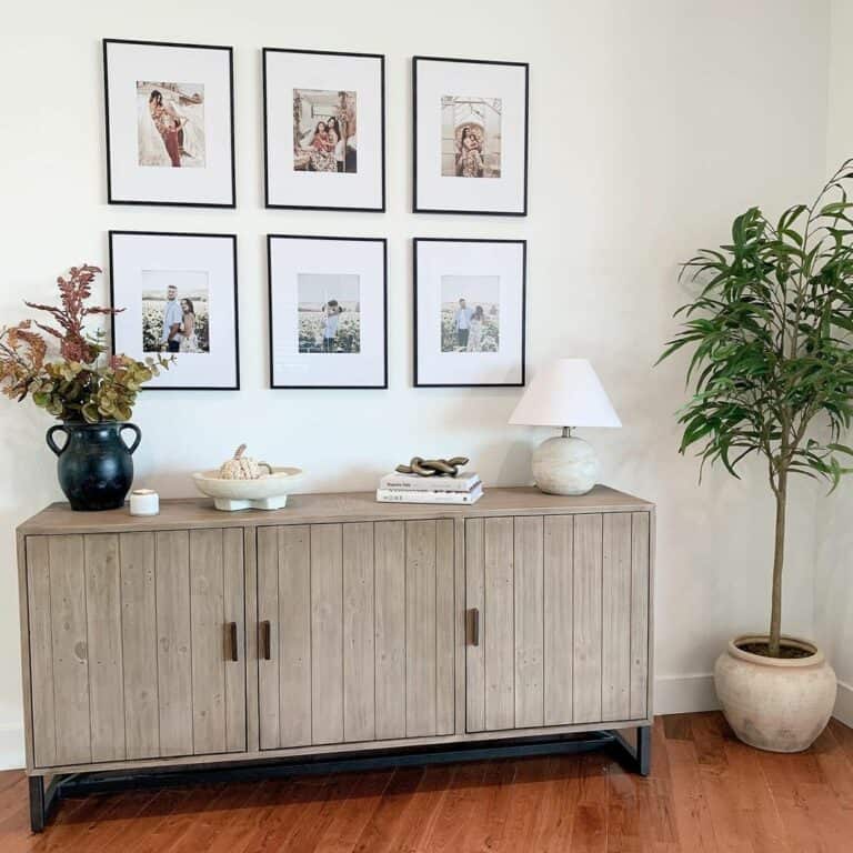 Antique Entryway With Gallery Wall