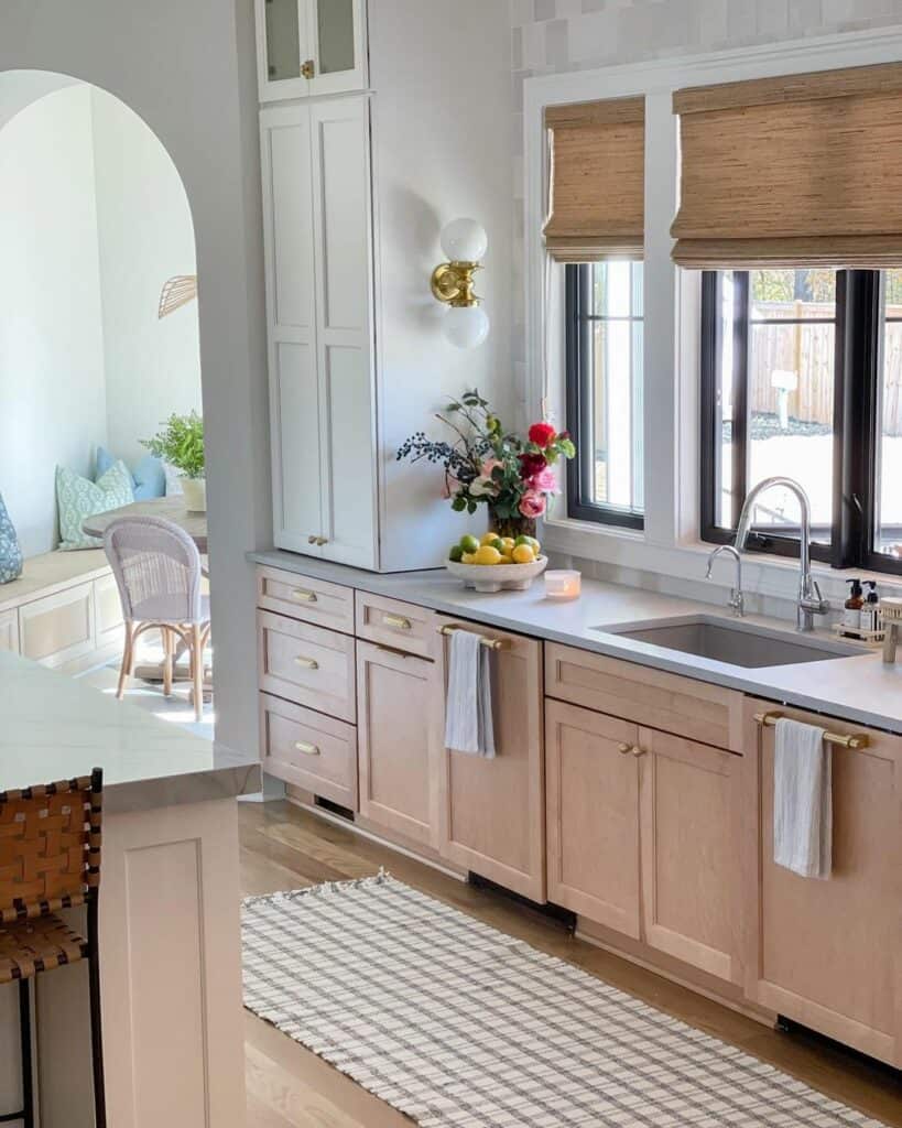 Bathroom Window Treatments With Bamboo Window Blinds