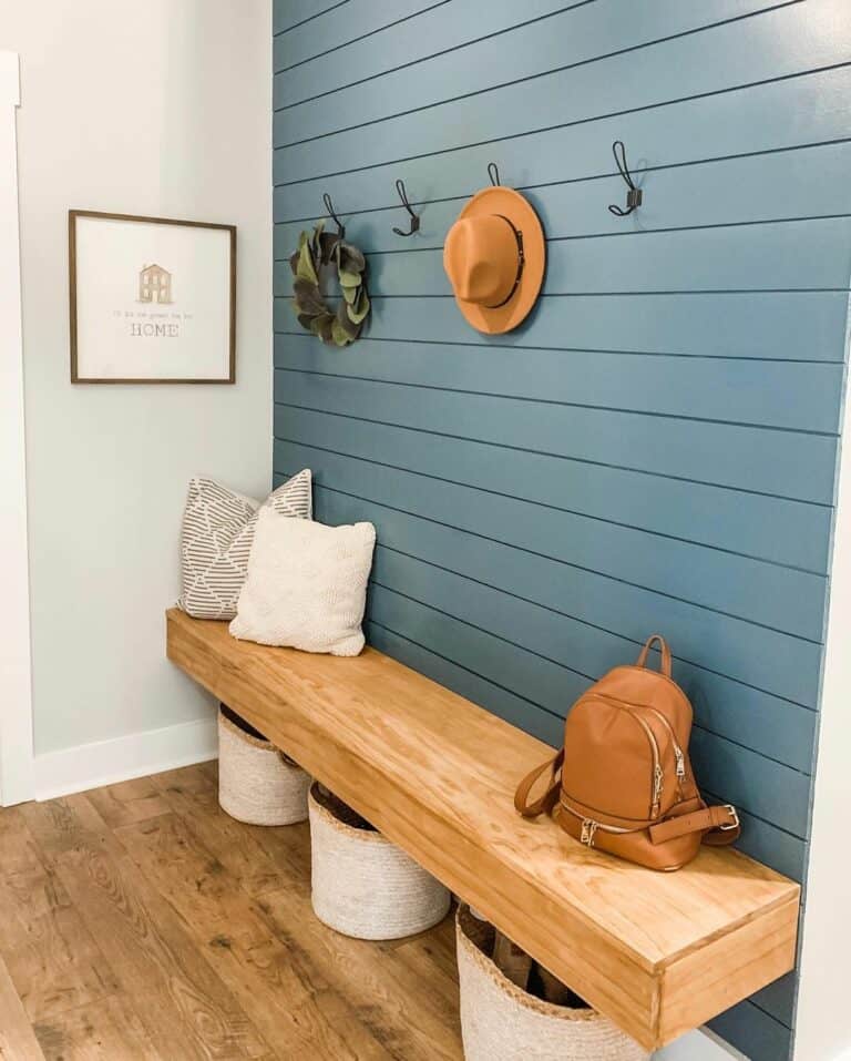 Beachy Modern Mudroom Design