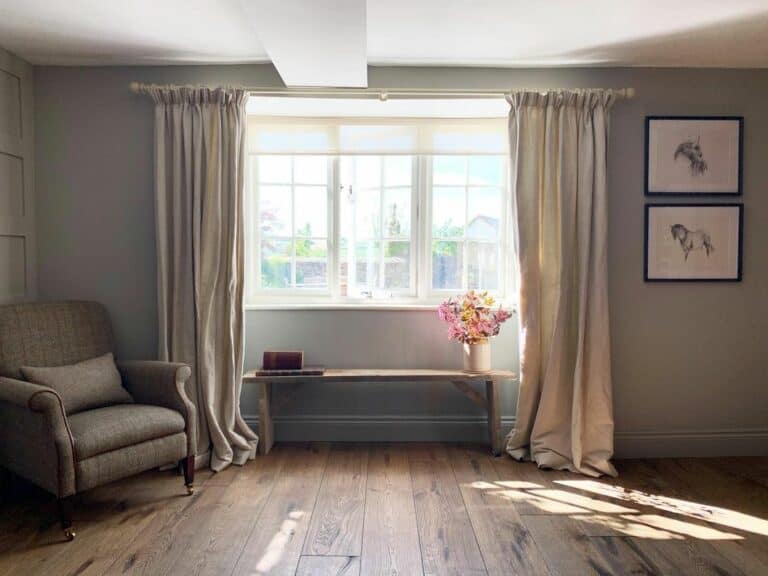 Beige Farmhouse Curtains for Living Room