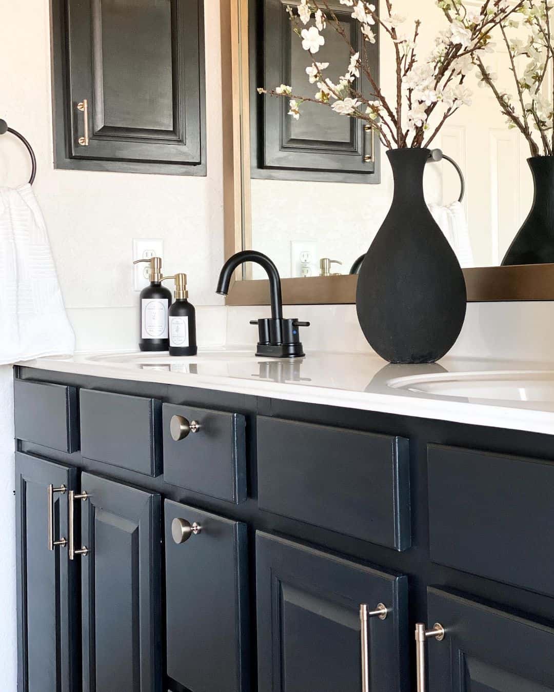 Black Bathroom Vanity With Gold Hardware Inspiration Soul & Lane