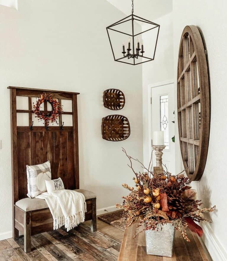 Black Lantern Pendant Entryway Light Fixture