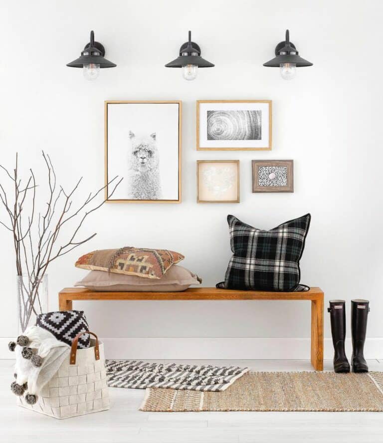 Black Sconce Entryway Light Fixtures