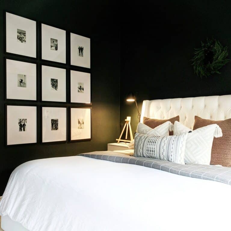 Black Walls and White Linens