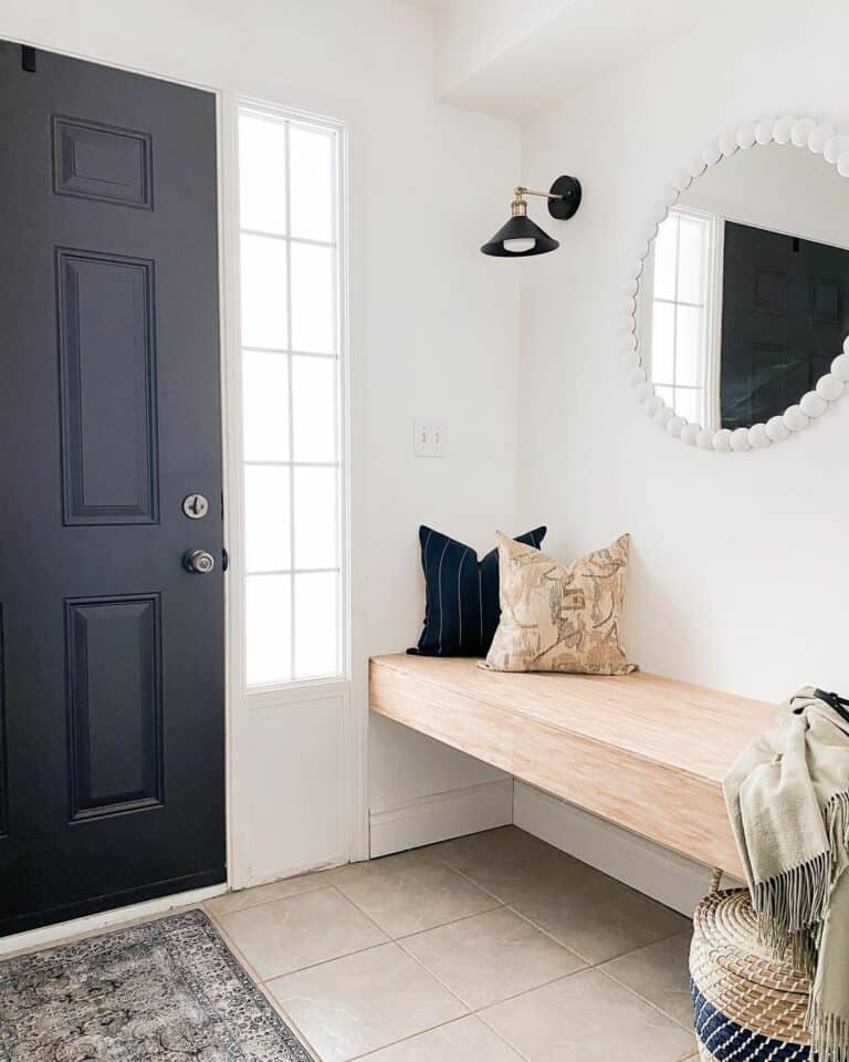 Black and Gold Sconce Entryway Light Fixture