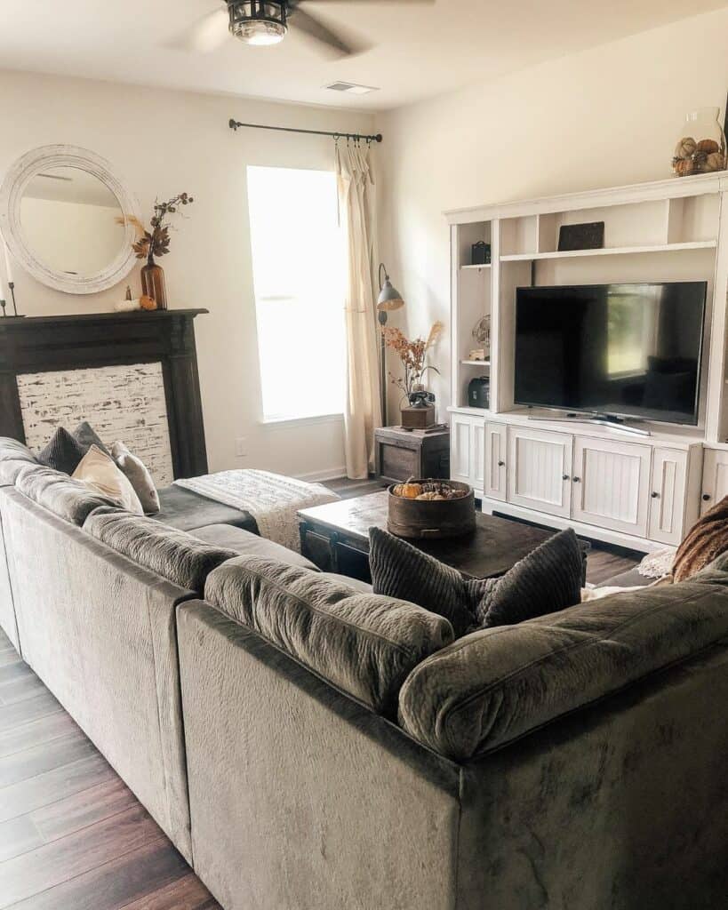 Black and White Accented Living Room